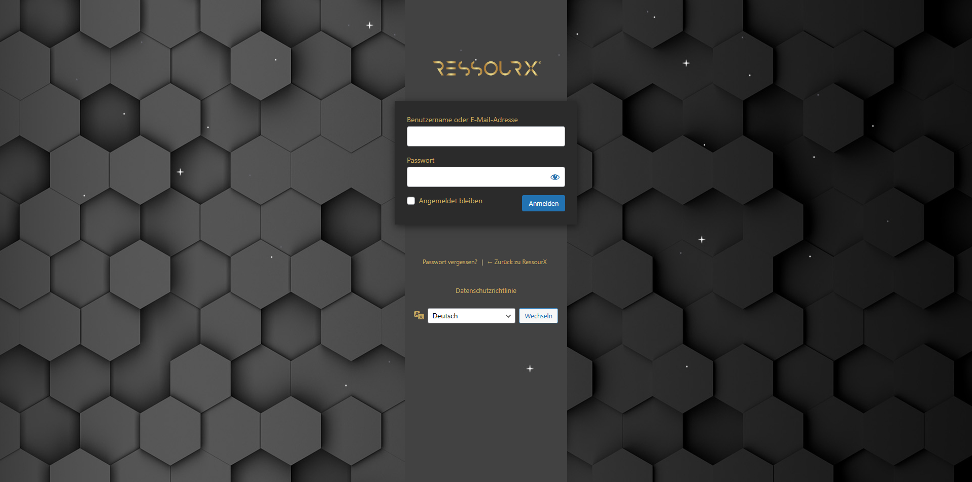 Projektbild RX-Custom Login