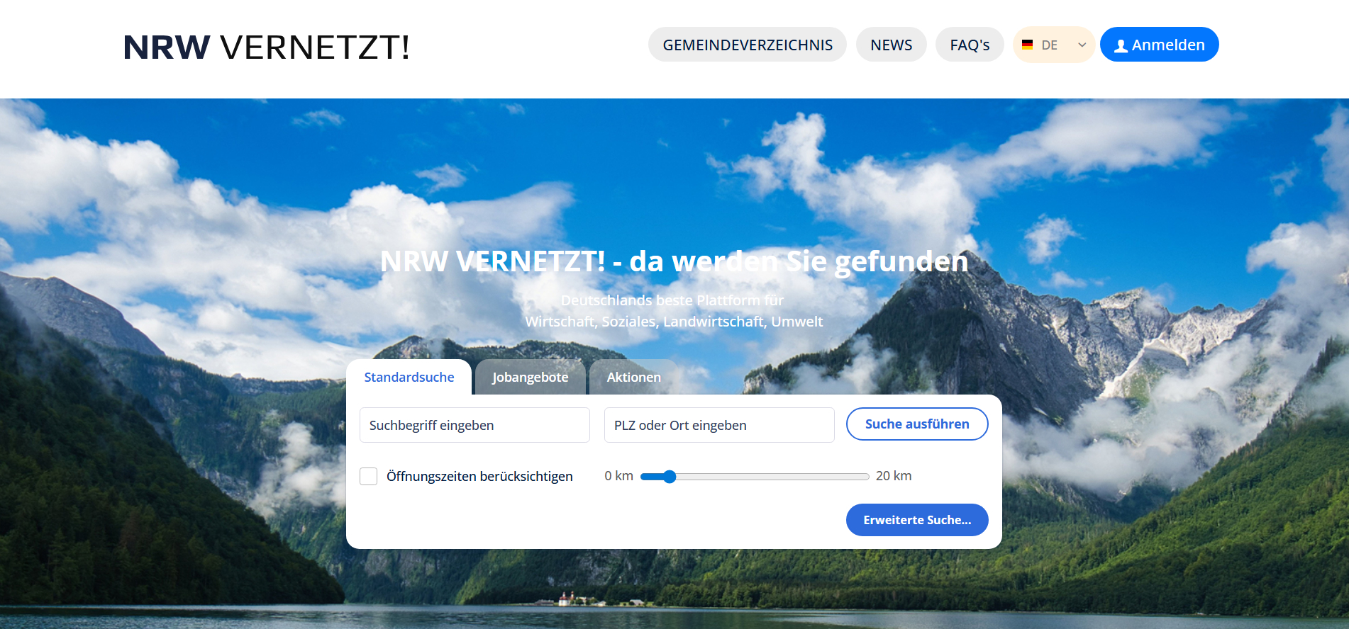 Projektbild NRW Vernetzt Portal