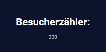 Projektbild Besucherzähler – WordPress Plugin